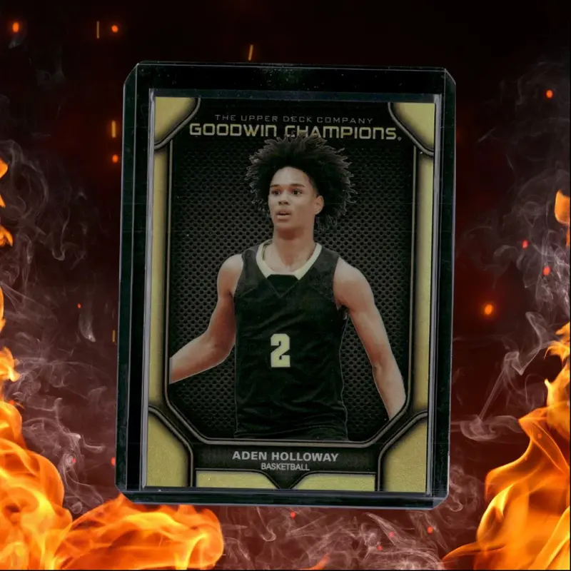 2024-25 Upper Deck Goodwin Champions Aden Holloway Portraits Black and Gold
