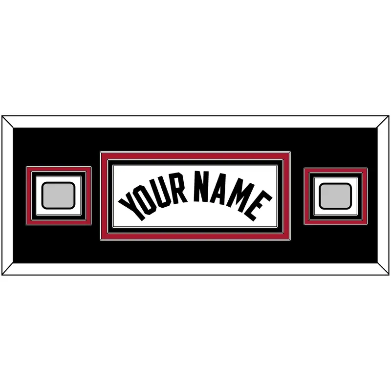 Miami Name & 2 Finals Patches - Home White (1999-2008) - Triple Mat 6