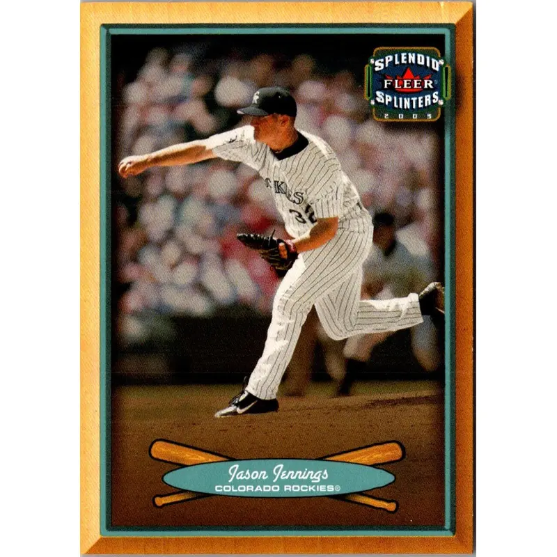 2003 Fleer Splendid Splinters Jason Jennings #15
