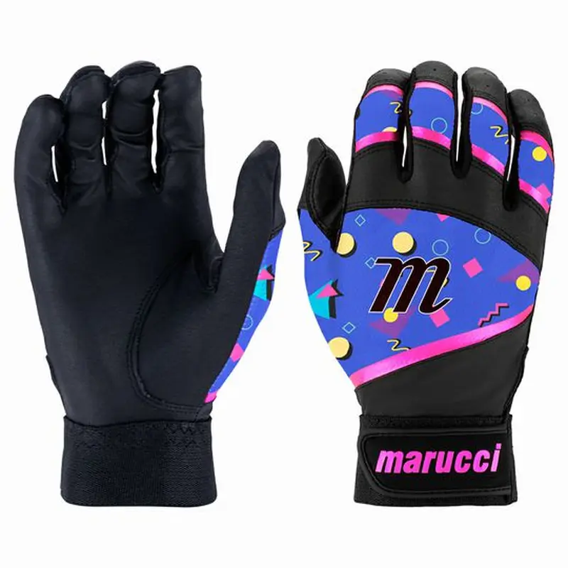 New Marucci Foxtrot T-Ball Batting Glove Pink / Black Size Yth Medium/Large