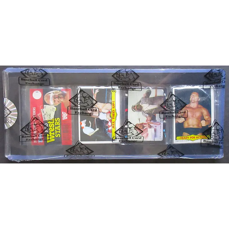 1985 Topps WWF Pro Wrestling Stars Unopened Rack Pack (BBCE) (Hogan #16 Back) (26118)