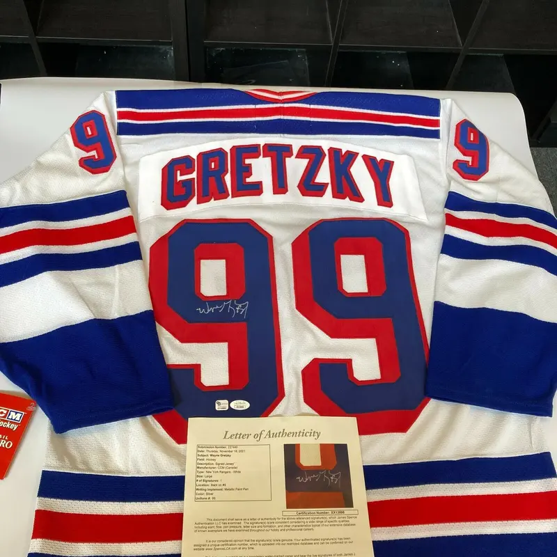 Wayne Gretzky Signed Authentic CCM New York Rangers Game Model Jersey JSA COA