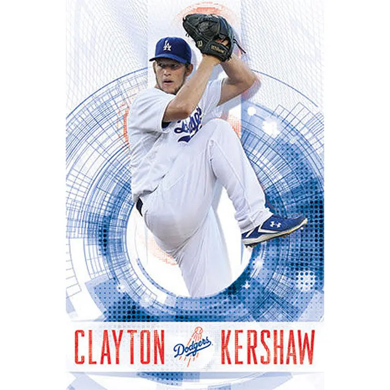 Clayton Kershaw "Ace" LA Dodgers MLB Action Wall Poster - Costacos 2014