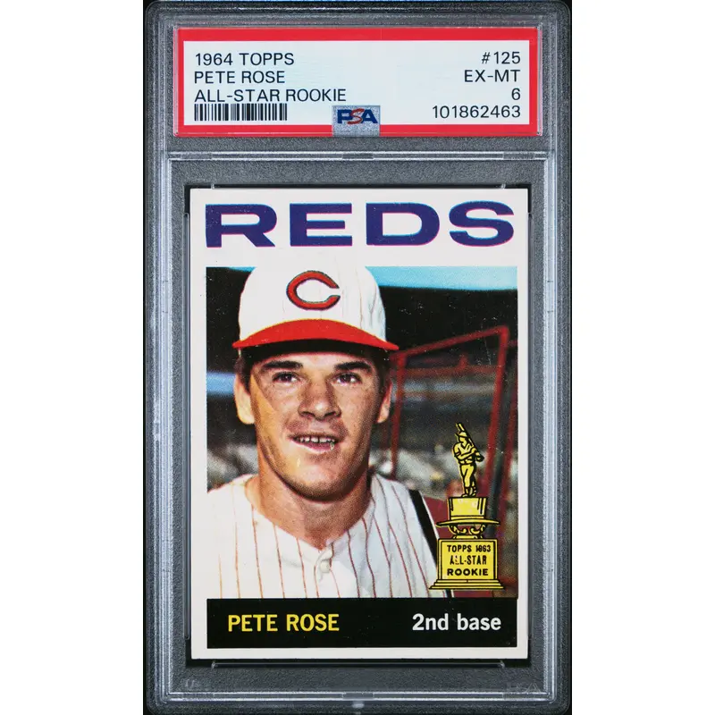 Pete Rose 1964 Topps #125 PSA 6 Ex-Mint