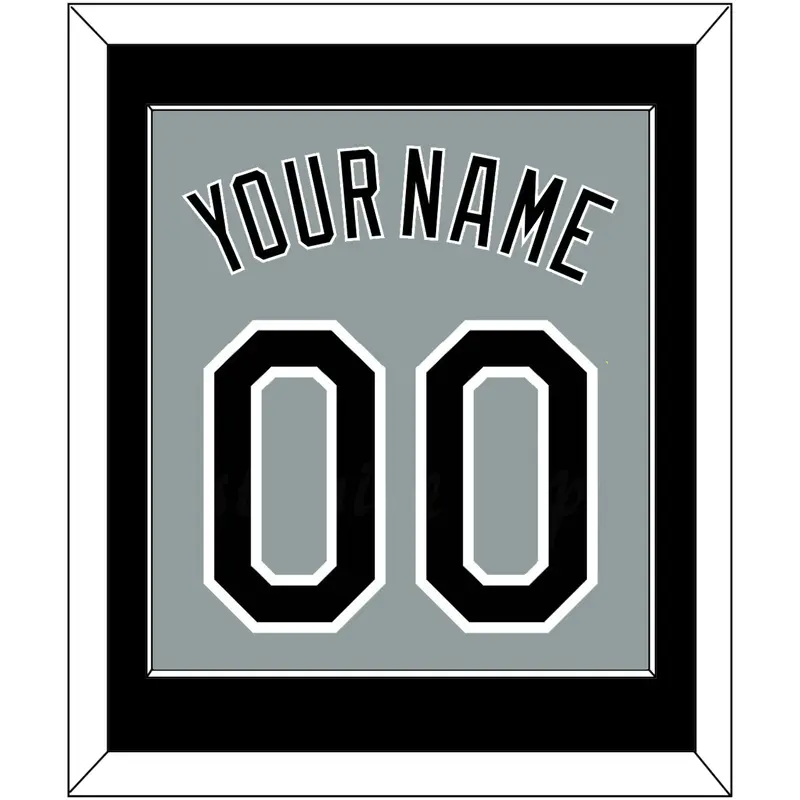 Chicago Name & Number - Road Gray - Single Mat 2