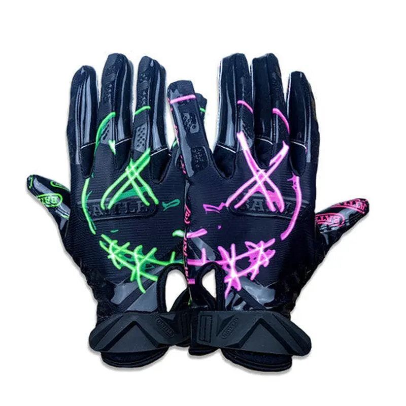 New Battle Cloacked " Nightmare 2.0 Purge" Receiver Gloves - Youth Large