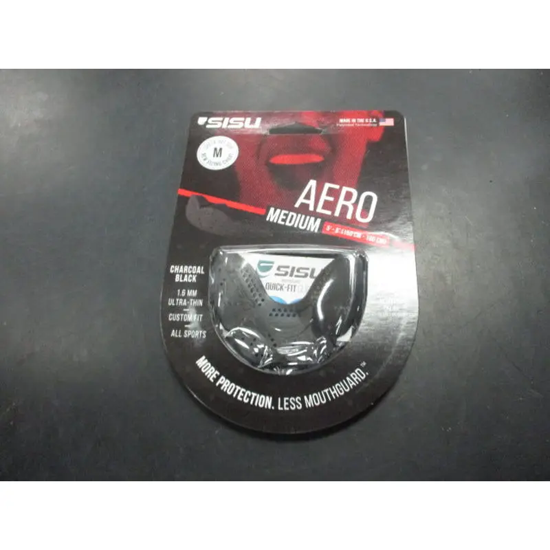 New SISU Aero Mouthguard Medium-Charcoal Black