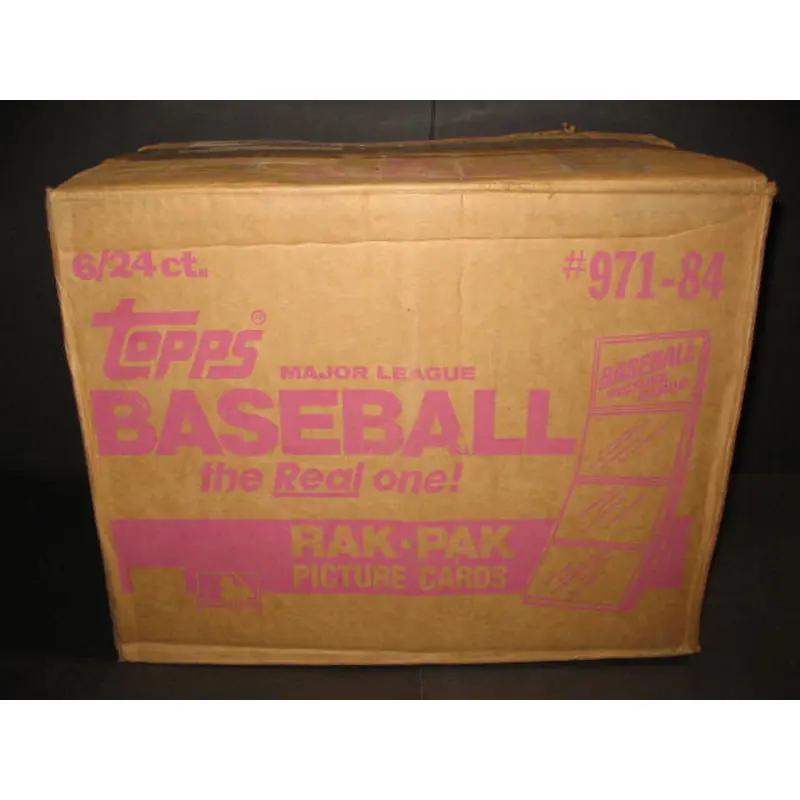1984 Topps Baseball Rack Pack Case (6 Box) (Authenticate)