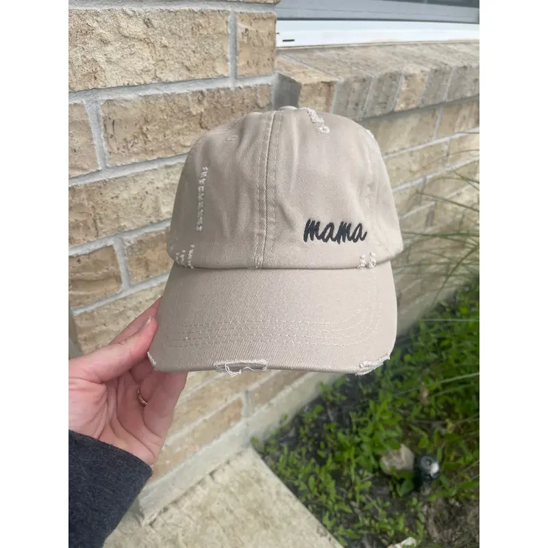 Cream Mama Hat