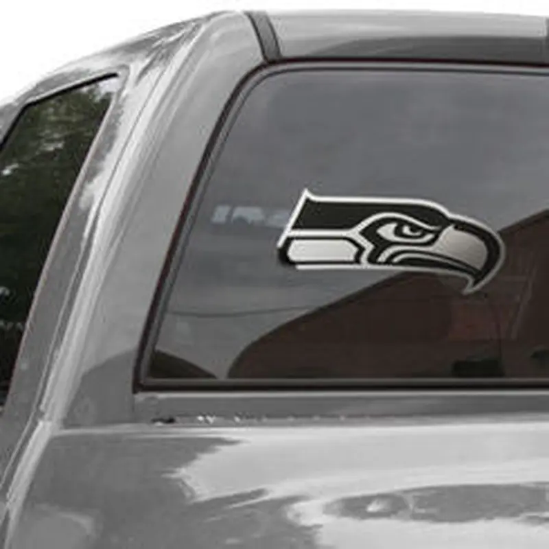 Metallic Seattle Seahawks 6 X 6 Decal
