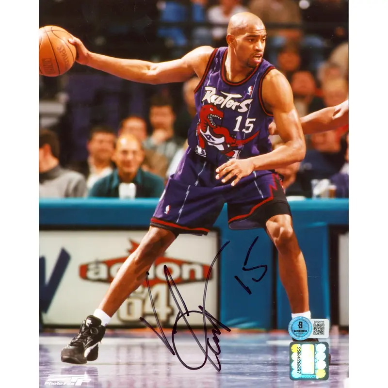 Raptors Vince Carter Authentic Signed 8x10 Photo Autographed BAS #BP50722