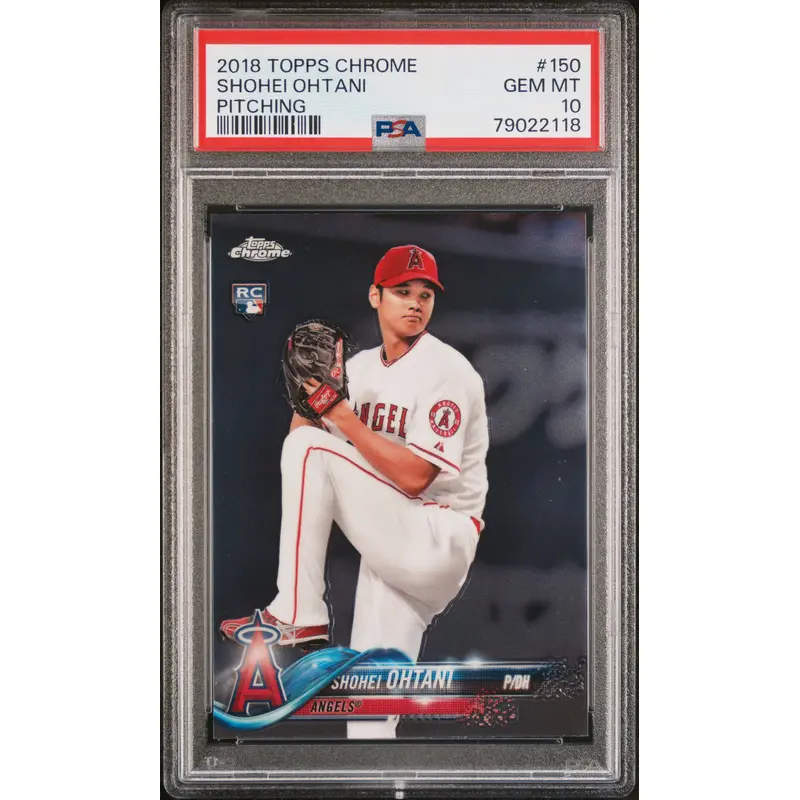 Shohei Ohtani 2018 Topps Chrome #150 PSA 10 Gem Mint 2118
