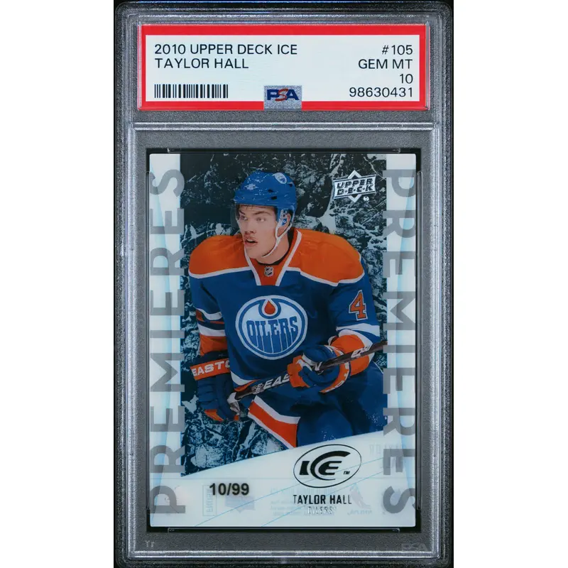 Taylor Hall 2010 Upper Deck Ice Rookie #10/99 PSA 10 Gem Mint