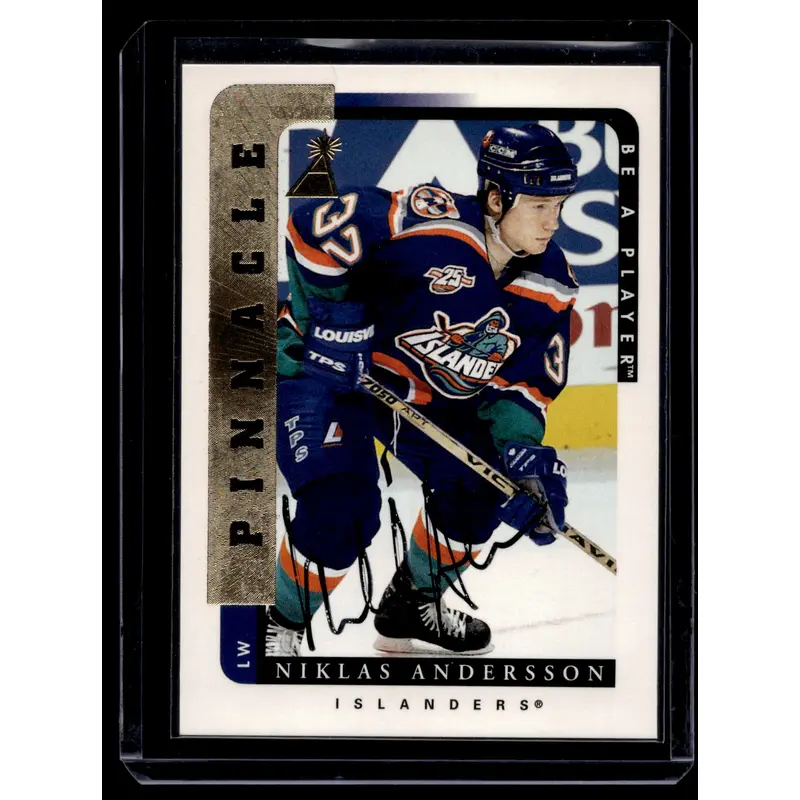 1996-97 Pinnacle Be A Player - Autographs - Niklas Andersson #98