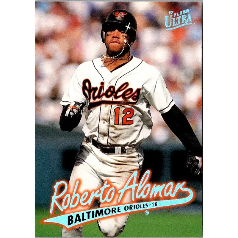 1996 Leaf Preferred Steel Roberto Alomar #12