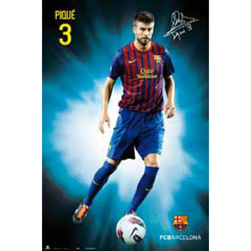 Gerard Pique "Signature Series" FC Barcelona 2011/12 Poster - G.E. (Spain)