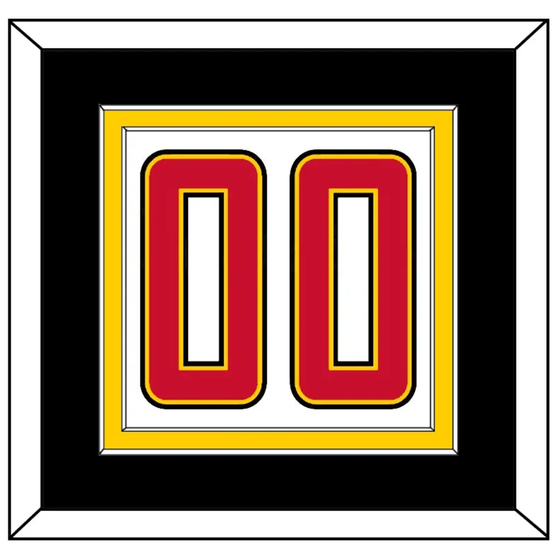 Maryland Basketball Number - Home White (2013-2015) - Double Mat 4