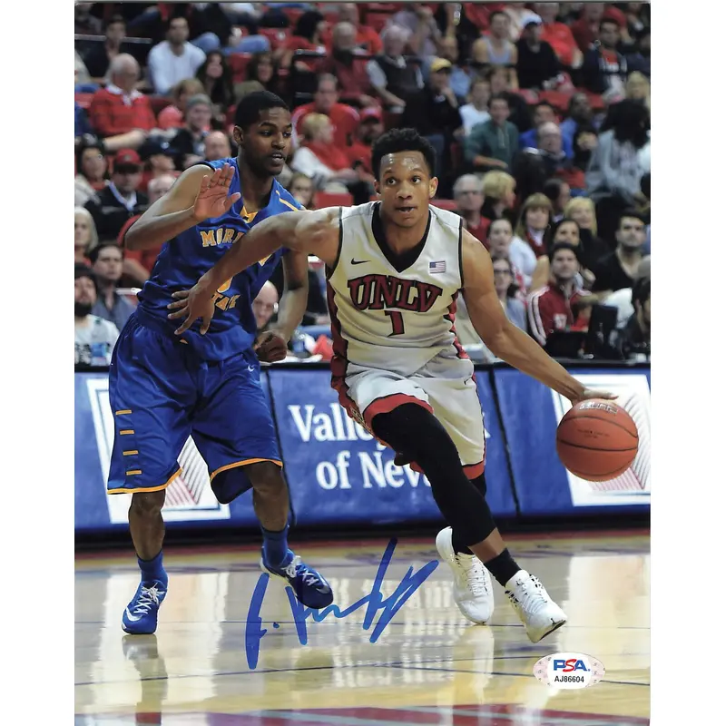RASHAD VAUGHN signed 8x10 photo PSA/DNA UNLV Autographed