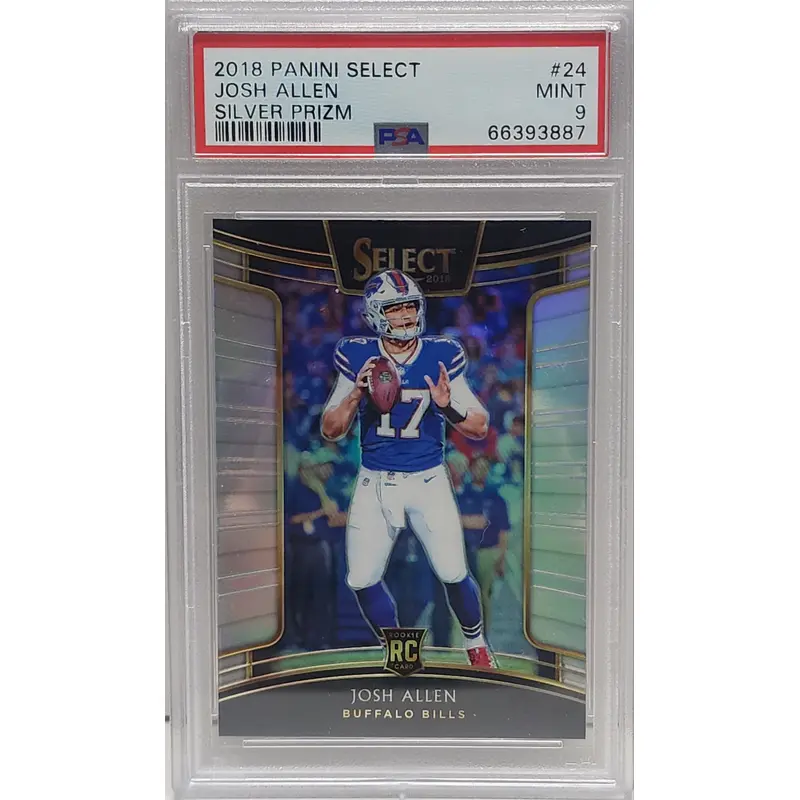 Josh Allen 2018 Panini Select #27 Silver Rookie PSA 9 Mint 3887