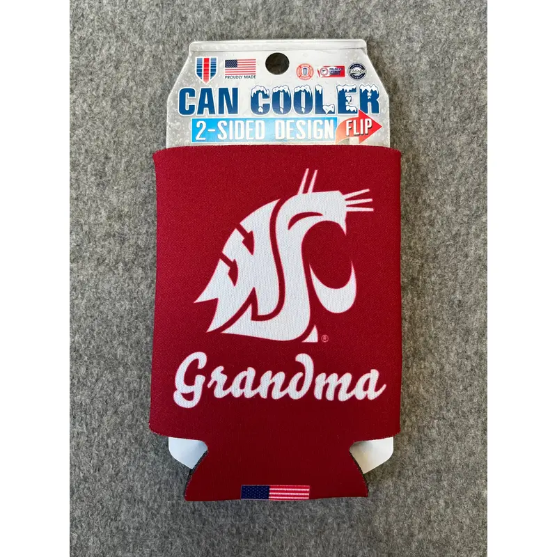 WSU Grandma Can Koozie 12 oz