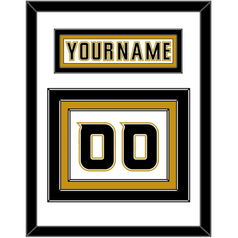 Anaheim Nameplate & Number (Back) - Road White (2006-2014) - Triple Mat 1