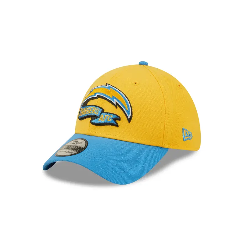Los Angeles Chargers NFL Sideline 2022 39THIRTY Stretch Fit Cap - Yellow/Blue