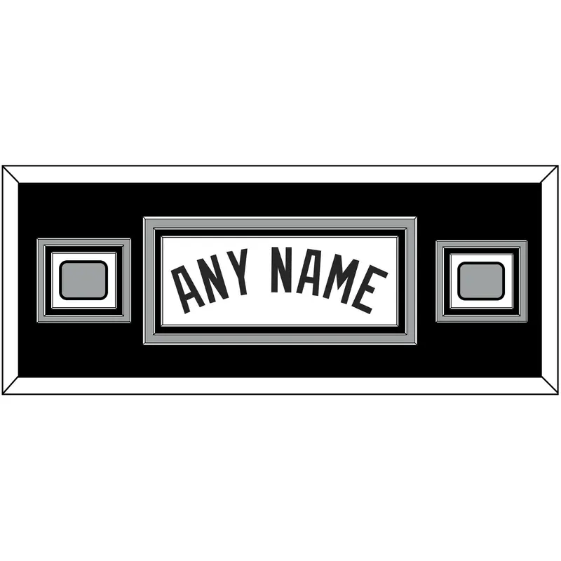 San Antonio Name With 2 Champions Trophy Patches - Home White (2002-2017) - Triple Mat 4
