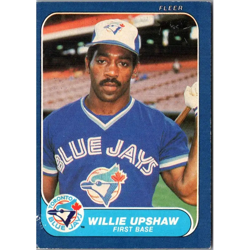 1986 Fleer Willie Upshaw #72