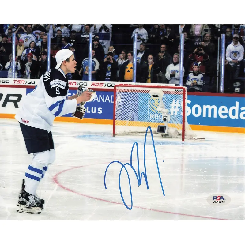 Jesse Puljujrvi signed 8x10 photo PSA/DNA Edmonton Oilers Autographed