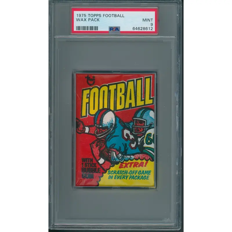 1975 Topps Football Unopened Wax Pack PSA 9 *8612