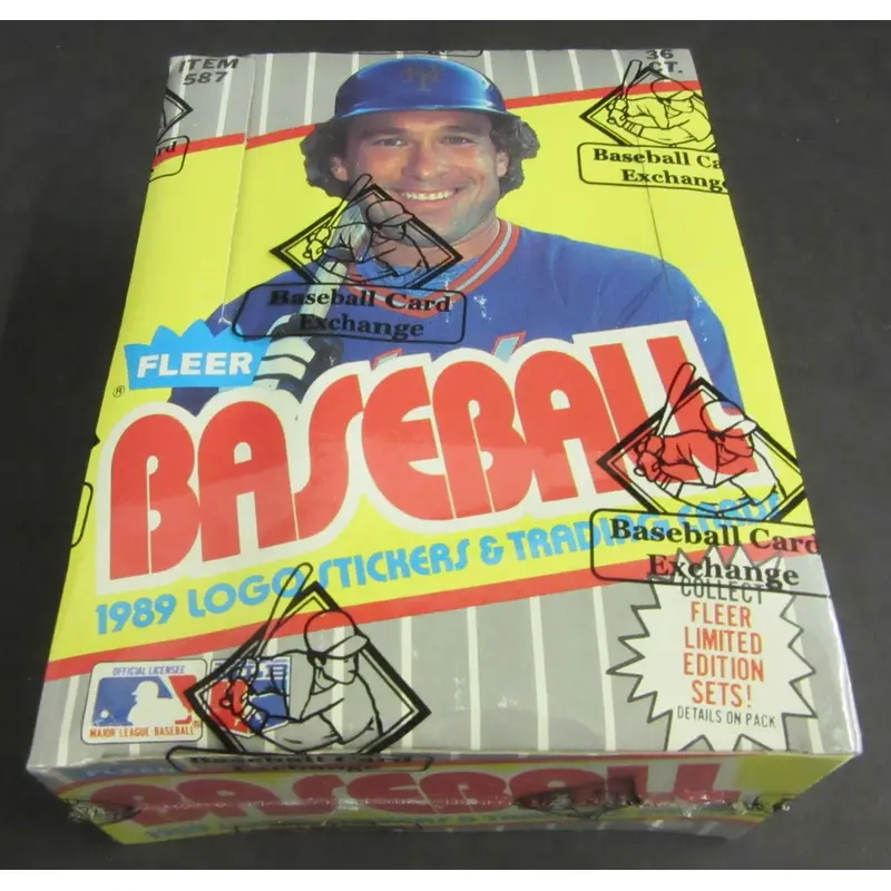 1989 Fleer Baseball Unopened Wax Box (FASC) (Code 83641)