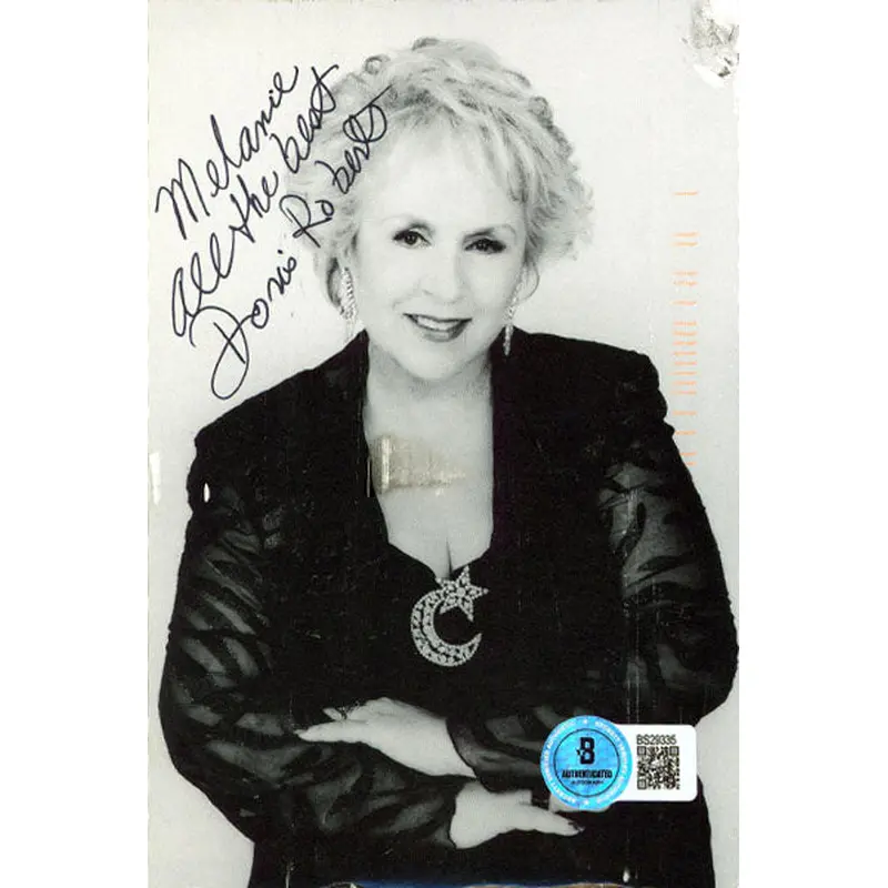 Doris Roberts "Melanie, All The Best" Signed 4x5.75 Postcard BAS #BS29335