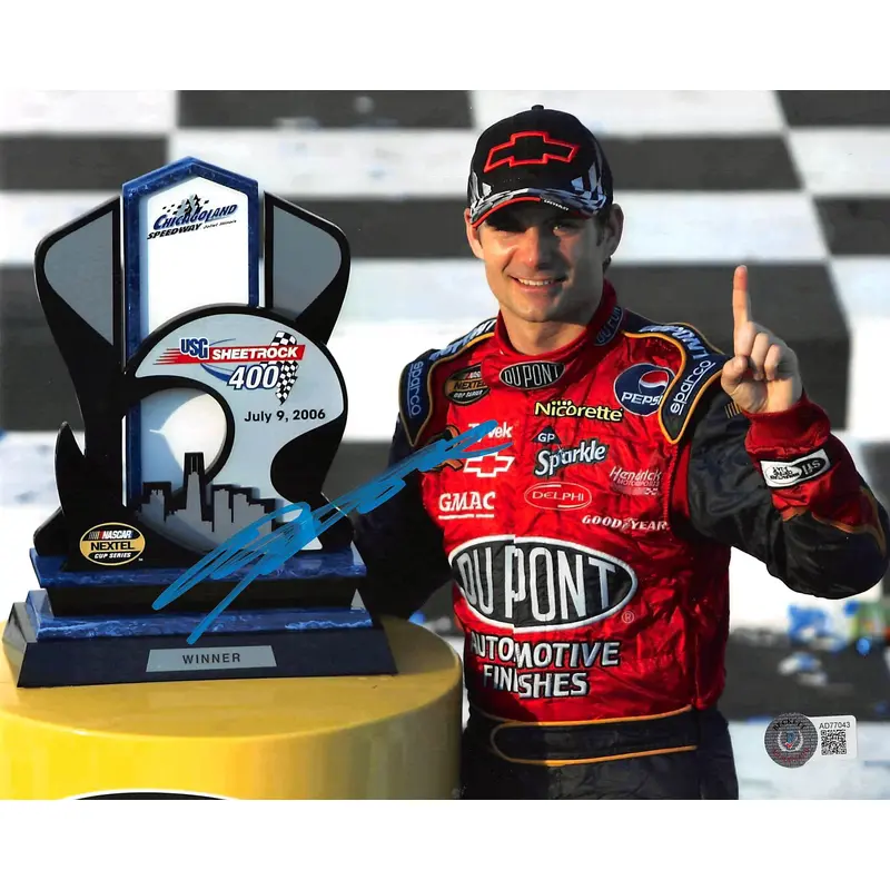 Jeff Gordon NASCAR Authentic Signed 8x10 Photo Autographed BAS #AD77043