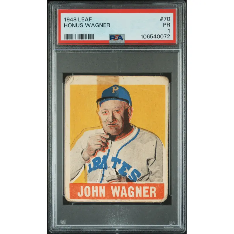 Honus Wagner 1948 Leaf #70 PSA 1 Poor