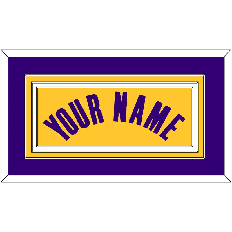 Los Angeles Name - Yellow Icon - Triple Mat 3