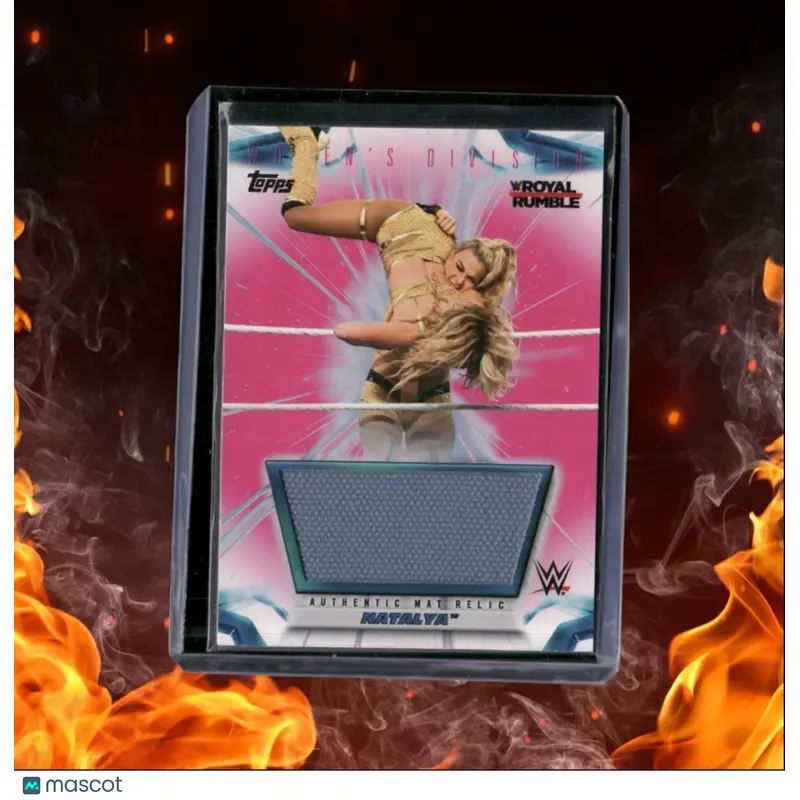 2021 Topps WWE Natalya Event-Used Canvas Mat Relic Royal Rumble 2021 062/150