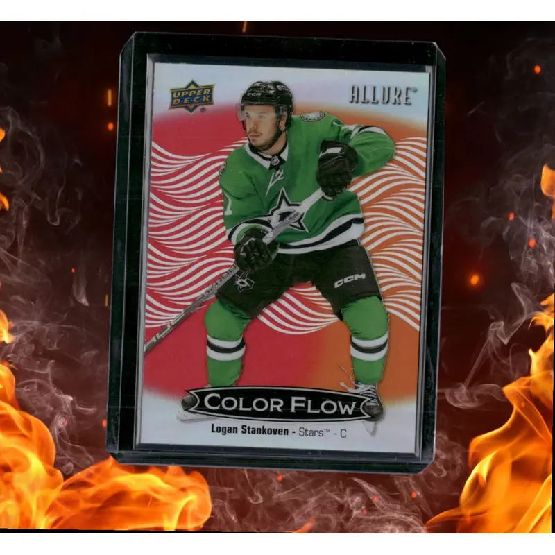 2024-25 Upper Deck Allure Logan Stankoven Color Flow Red - Orange Rookie #CFL-29