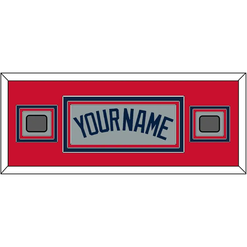 Boston Name & Two World Series Champions Patches - Road Gray (2009-2013) - Triple Mat 5