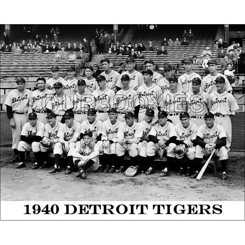1940 Detroit Tigers 8X10 Photo - Hank Greenberg Gehringer - 1441