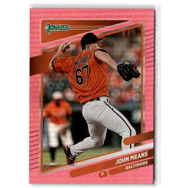 2021 Donruss Holo Orange John Means #129