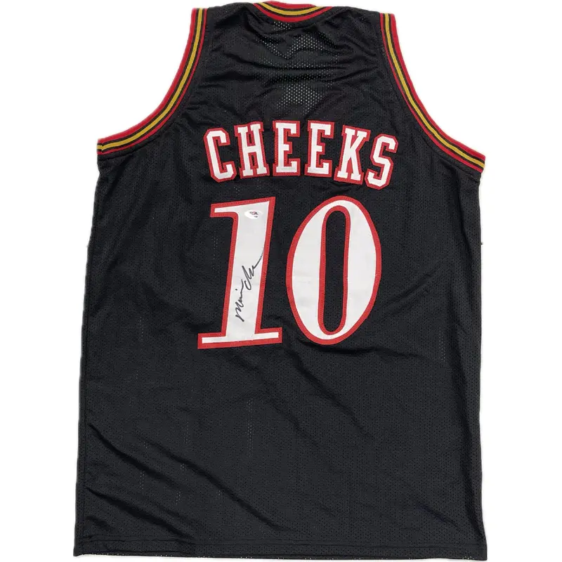 Maurice Mo Cheeks signed jersey PSA/DNA 76ers Autographed Sixers
