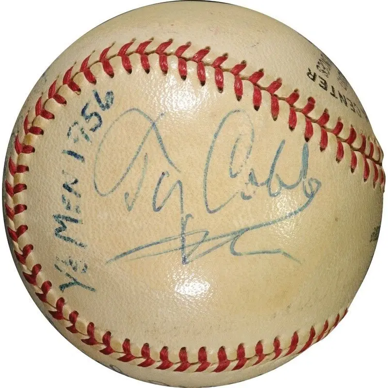 Stunning Ty Cobb Signed Autographed Baseball PSA DNA COA