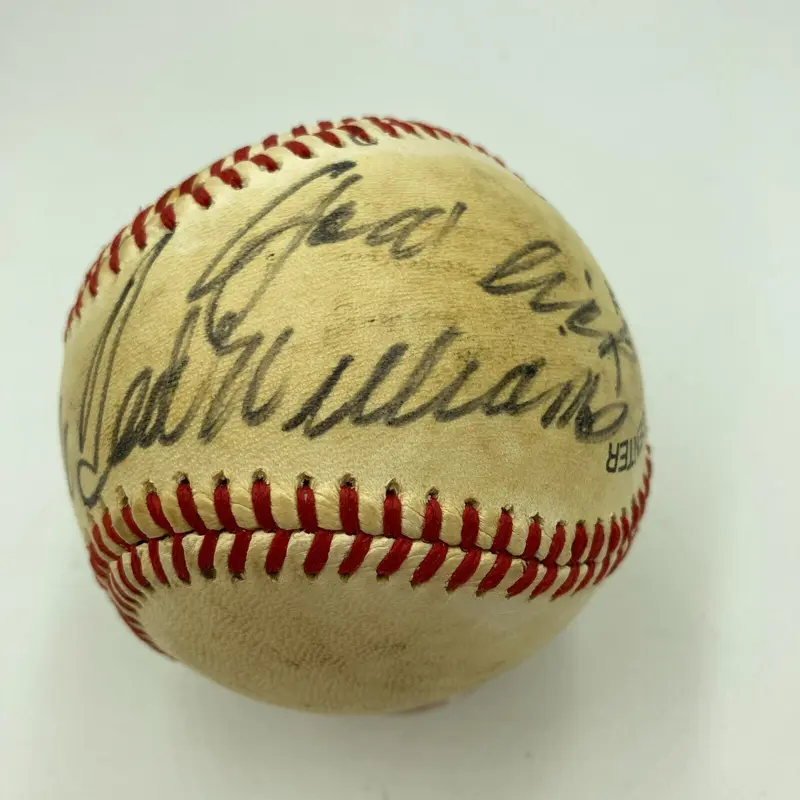 Ted Williams Signed Autographed Vintage Baseball JSA COA