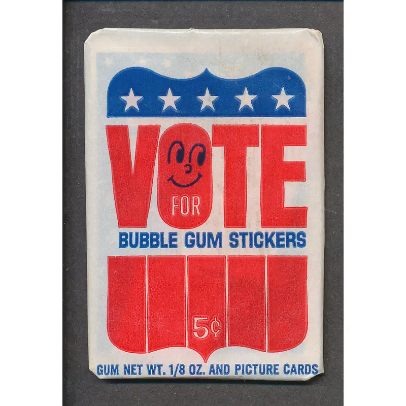 1972 Donruss Vote Unopened Wax Pack