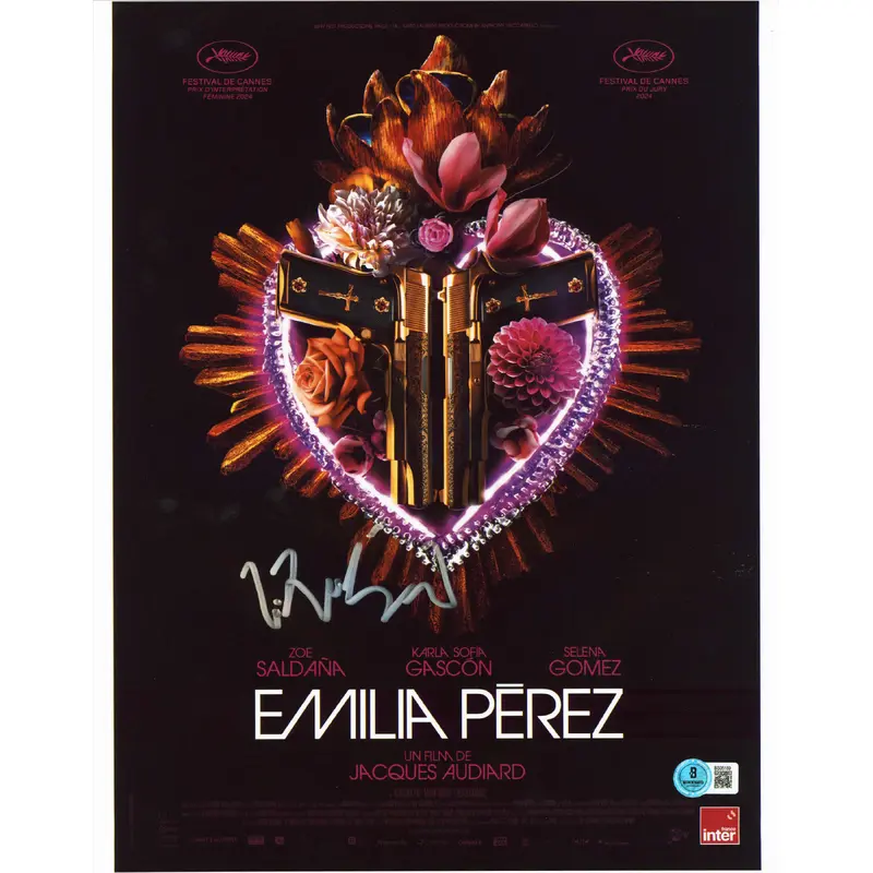 Jacques Audiard Emilia Perez Authentic Signed 11x14 Vertical Photo BAS #BS05189