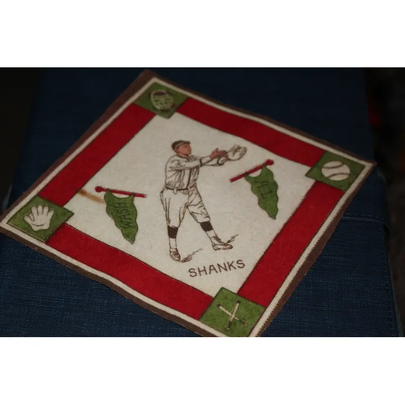 1914 B-18 Howie Shanks Tobacco Felt Blanket, Washington Senators
