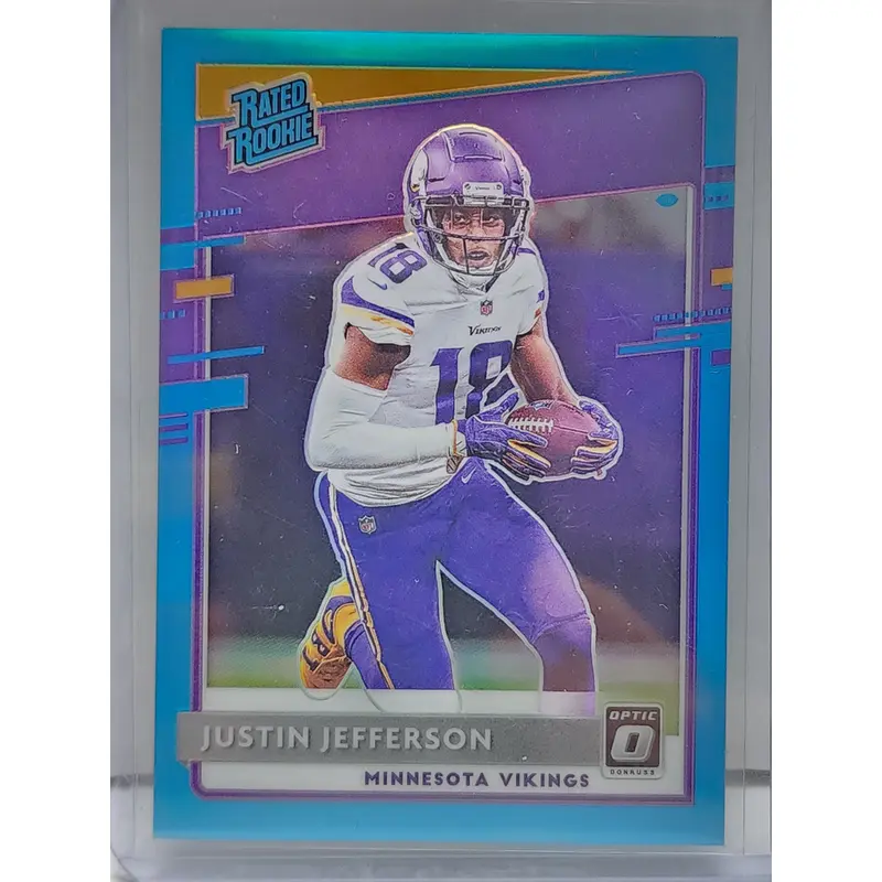 Justin Jefferson 2020 Donruss Optic Rookie #165 Aqua #260/299