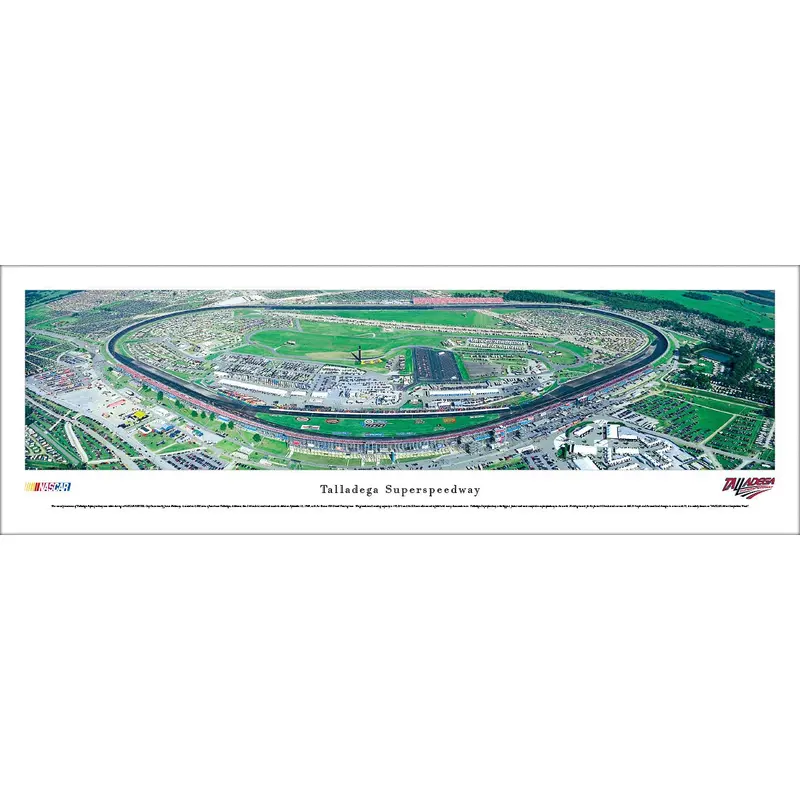 Talladega Superspeedway NASCAR Race Day Panoramic Poster - Blakeway Worldwide