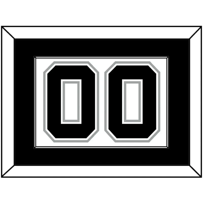 San Antonio Number - Home White (2002-2017) - Single Mat 2