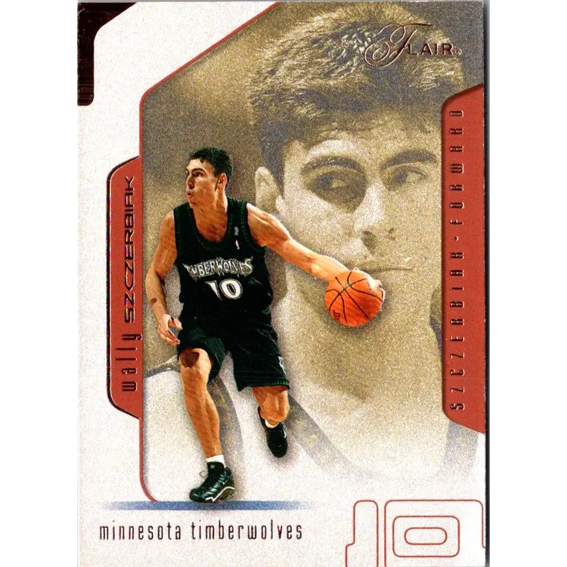 2001 Flair Wally Szczerbiak #10